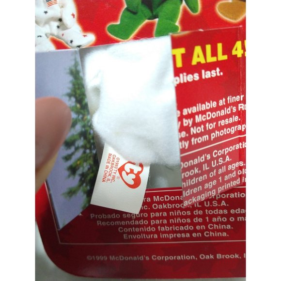 TY Beanie Babies McDonalds International Bears LOT of 4-ALL w/ Errors NEW *RARE* - Picture 9 of 15